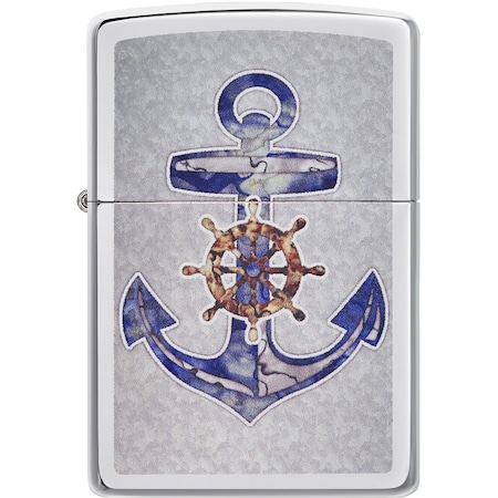 Zippo 2022 Zippo Hp Chrome Anchor Design, ZIP-49411